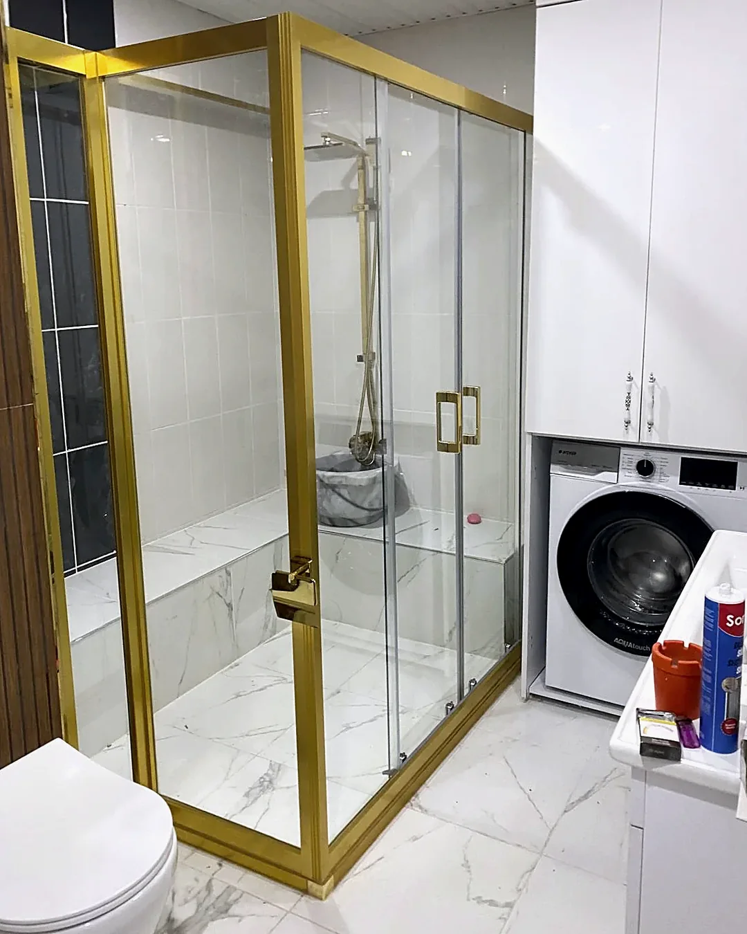 Gold profilli özel ölçü duşakabin